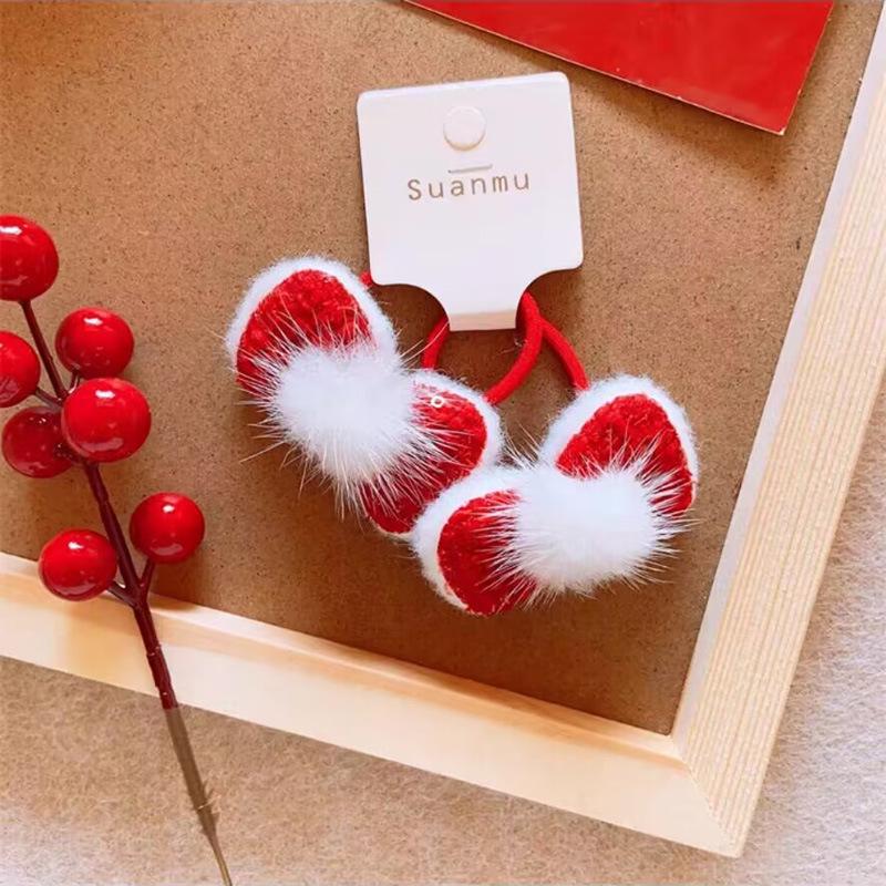 Red Tassel Bow Hairpin - Retro Hanfu Style for Girls