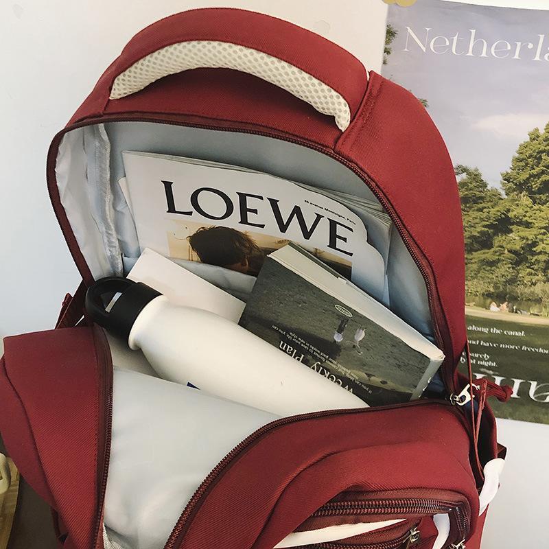 School bag, high value, fresh, cute and transparent, early high school students, light commuting, fashionable and versatile