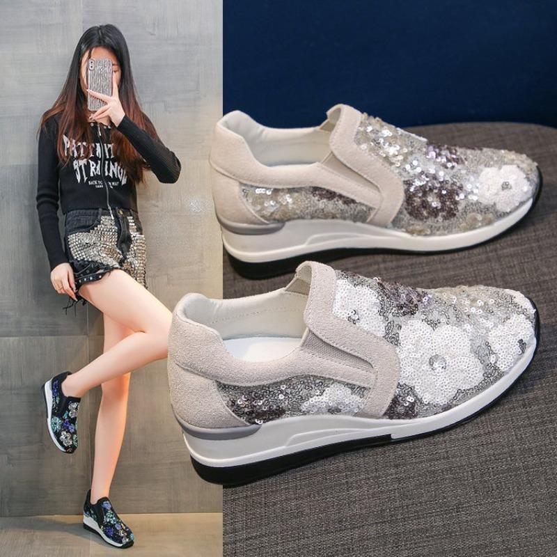 Women's shoes one-pedal women's rocking shoes new women's casual low-top shoes