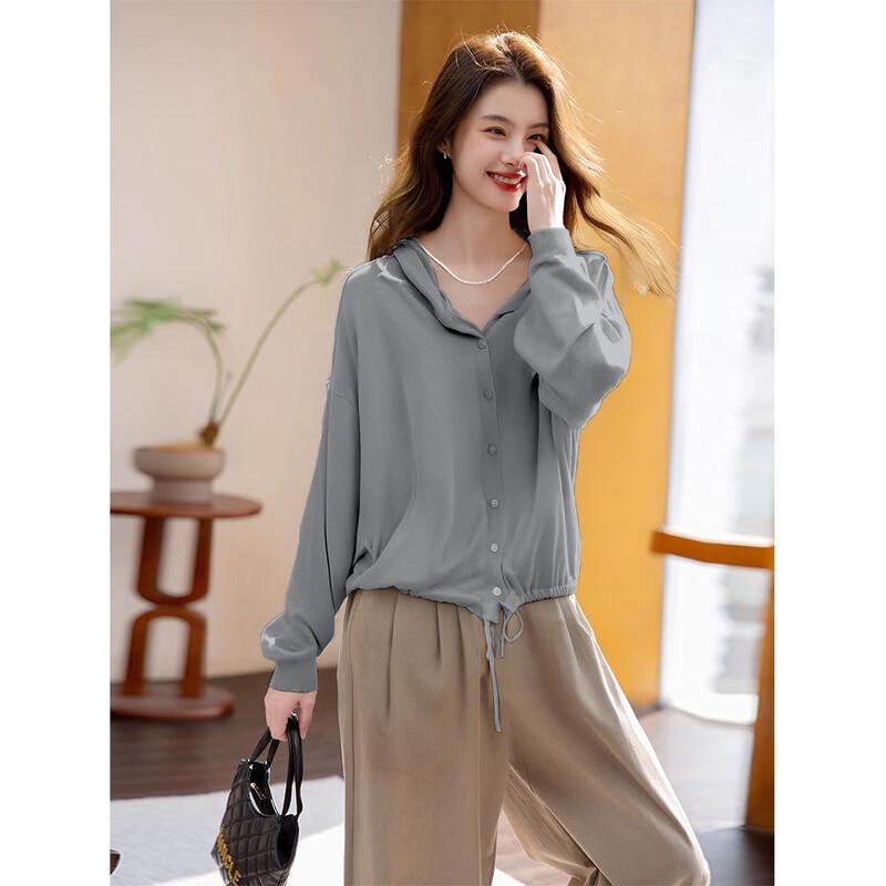 Mokana Women's Casual Hooded Long Sleeve Knit Top