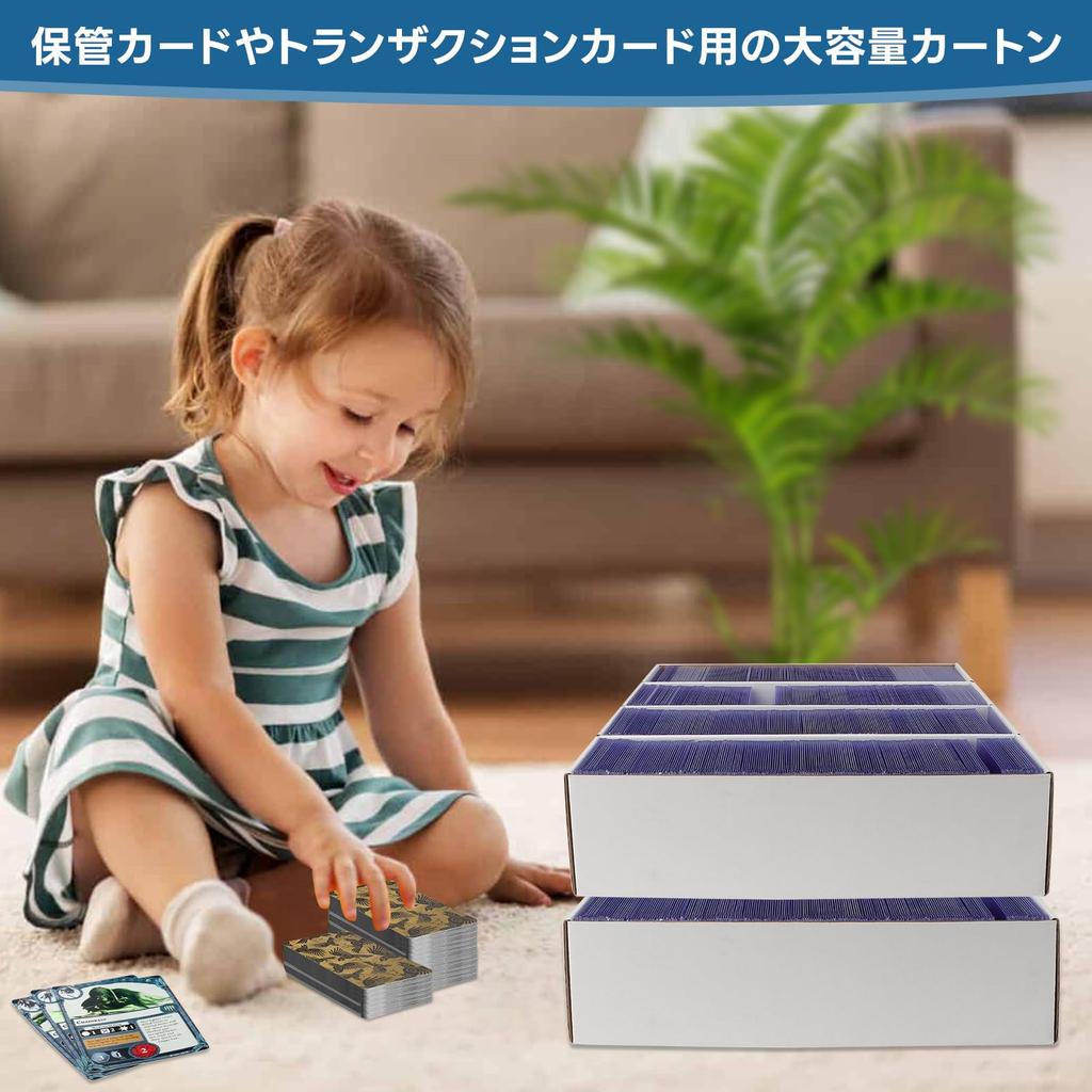 HIMOMO Storage Box Trading Card Case Storage Box Holds a Total of Approximately Set of 2 6,240 Cards,