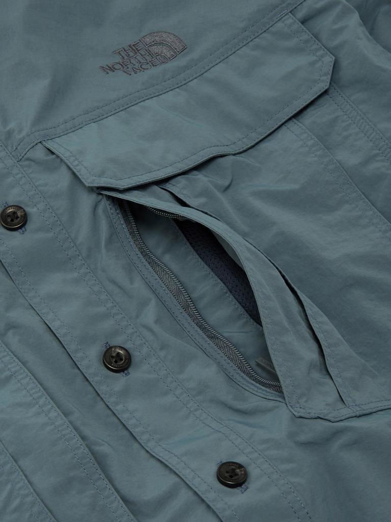North Shirt Rustle Canopy Shirt Stone Slab M [The Face] Long-Sleeve