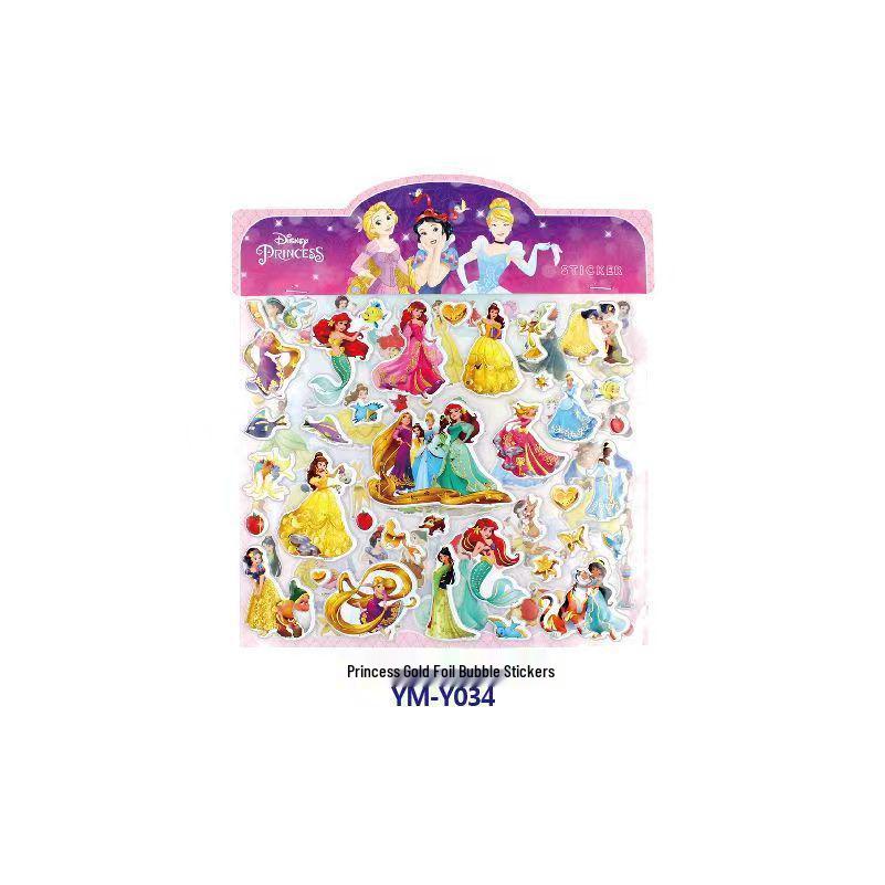 Paw Patrol Princess 3D Bubble Stickers for Kids – Baby Reward & Kindergarten Fun!
