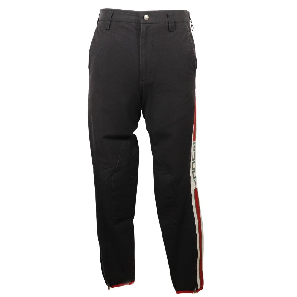 

GUCCI Sideline gabardine stretch pants Pants 495695 18Stainless Steel black cotton/Polyurethane mens Used