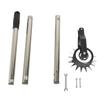 Rotary Lawn Edger with Single Wheel Manganese Stainless Steel Manual Lawn Edging Cutter with Handle