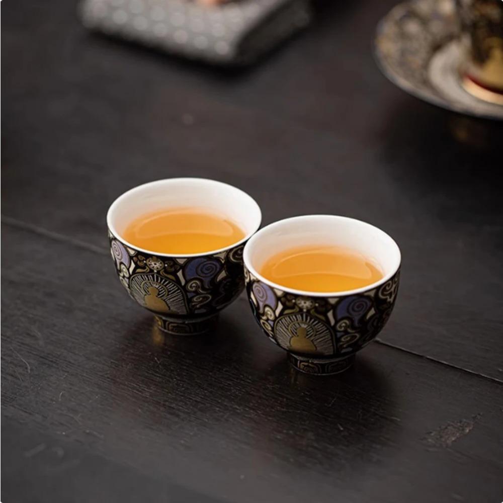 Vintage Style Tea Cup Ceramic High-temperature Fired Small Tea Cup Clever And Lightweight Kung Fu Tea Set