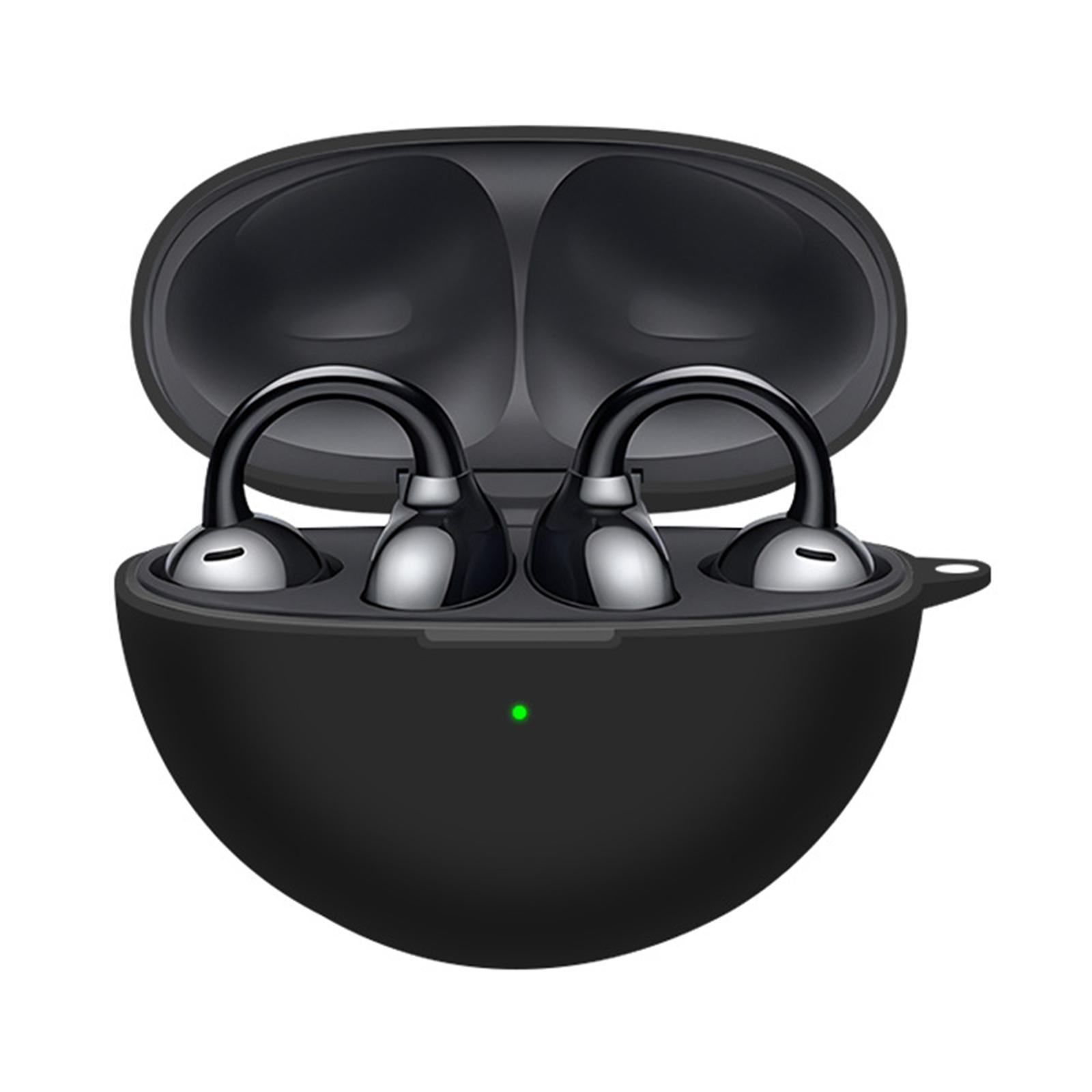 

Мягкий силиконовый защитный чехол для наушников с защитой от падения для беспроводных наушников huawei FreeClip чёрный