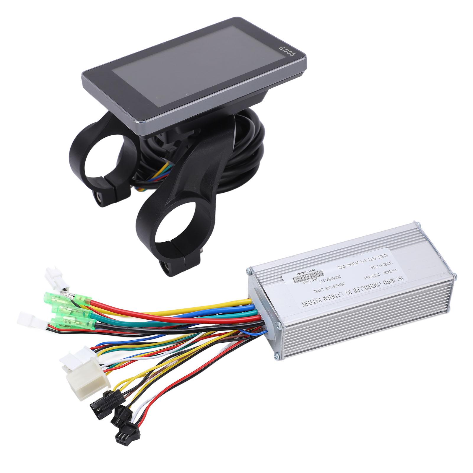 

Electric Bike 22A Controller 36V 48V Common Controller with LCD GD063 Display Panel for 500W Motor