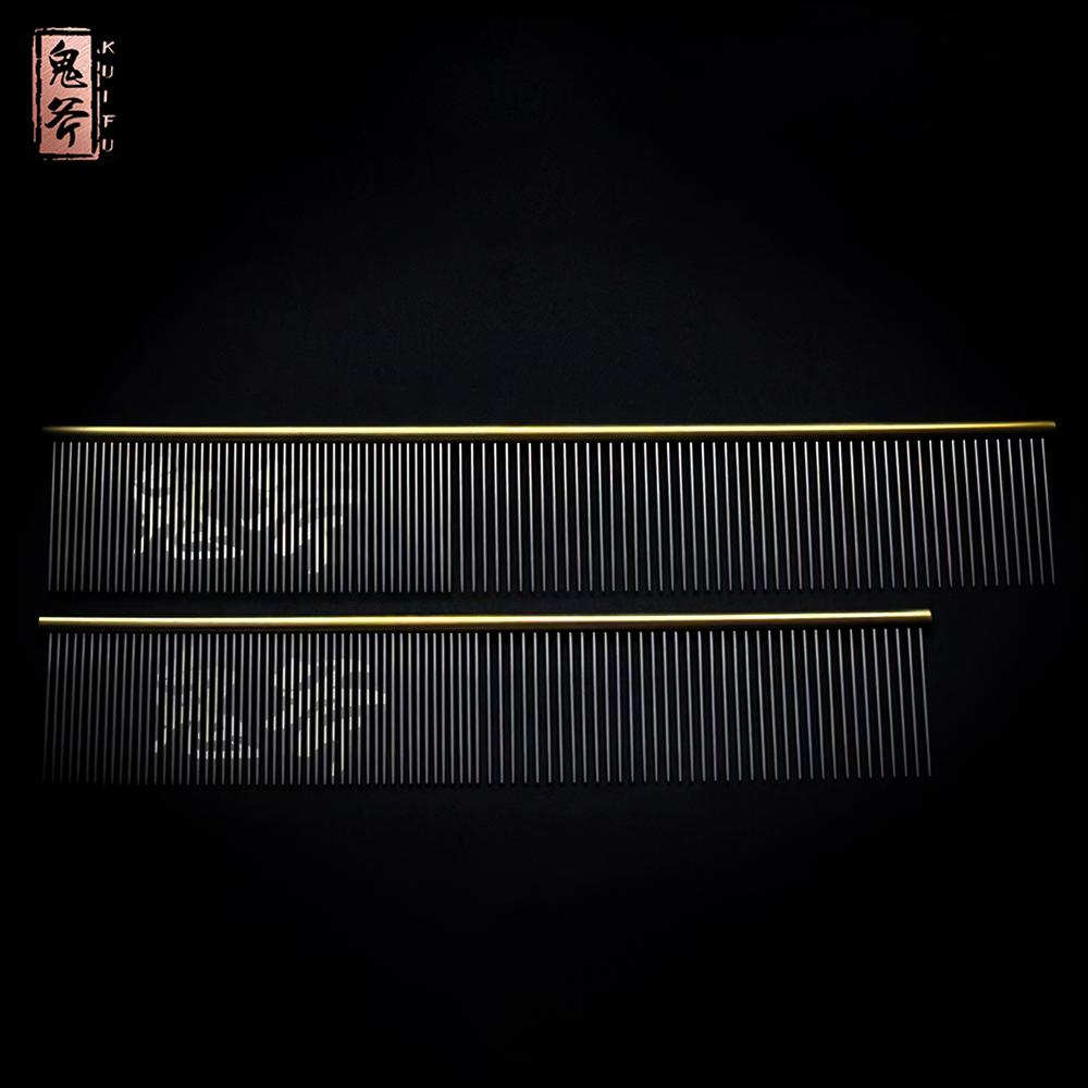 TAA Pet Grooming Comb Dog Dual Use Combs for Dogs Pet Professional Sparse & Dense Double Teeth GUIFU 19CM & 22CM Comb Cat Brush