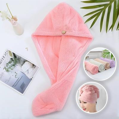 Quick Dry Hair Quick Drying Microfiber Towels Bathroom Bathroom Accessories Nursing Cap With Buckle Sauna Spa Towel Bath