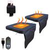 Yousheng Portable Heated Seat Cushion No Back Stadium Seat Pad USB Powered Chair Pad with 5 Temperature And Timer Settings for Outdoor Camping Fishing