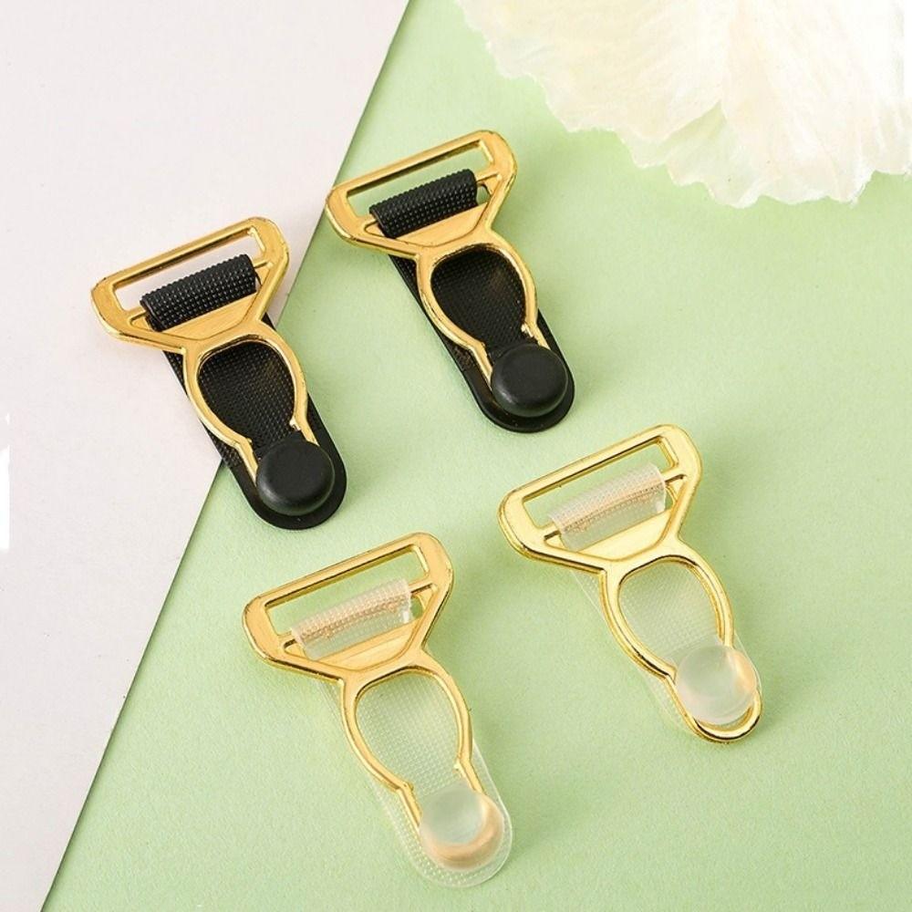 10pcs Black Corset Leg Garter Belt Clip 10/12mm Suspender Clips New Hosiery Stocking Grips