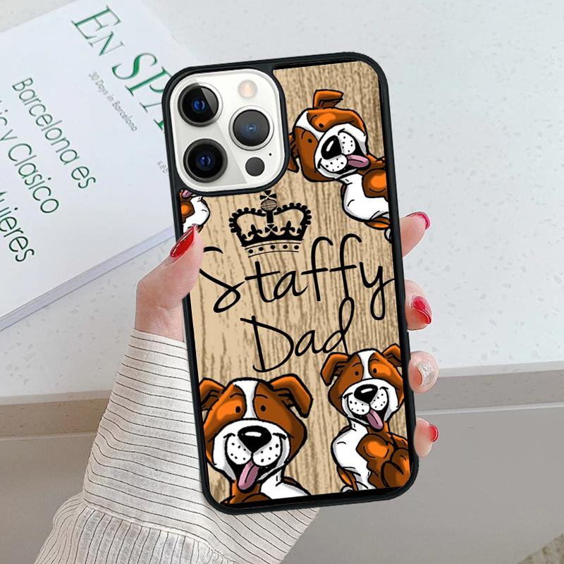 Staffordshire Bull Terrier Staffy Dog Phone Case For iPhone SE2020 15 16 14 13 12 11 Pro Max Coque For Apple 8 PLUS 7 fundas