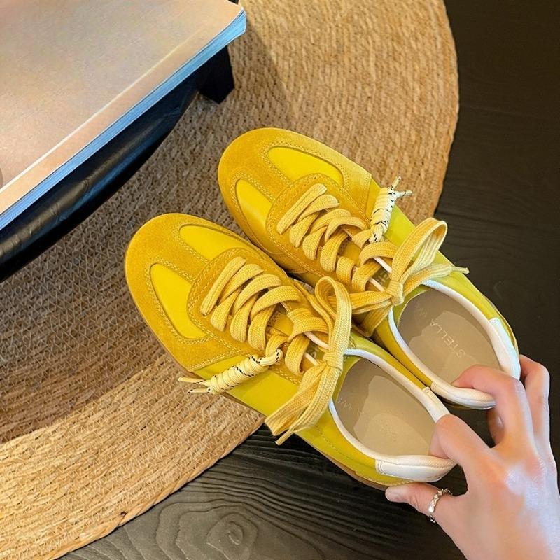 Retro Insole Height-increasing Shoes, Women's Lace-up Flat Sports Casual Board Shoes