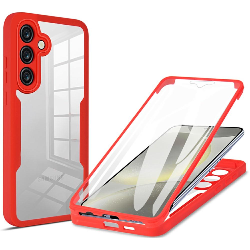 For Samsung Galaxy S25 FE Case Acrylic+TPU Clear Phone Cover with PET Screen Film