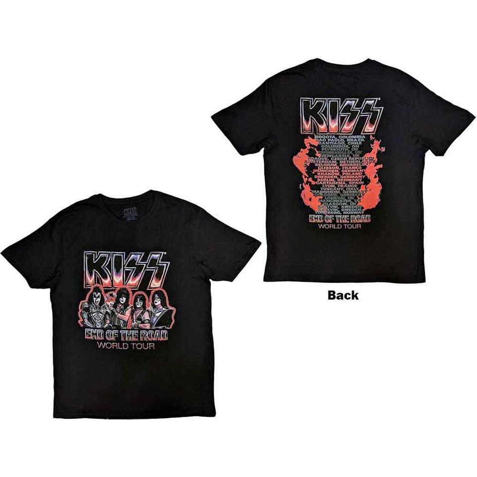 

KISS Unisex T-Shirt: End Of The Road Tour Red (Back Print) 4XL