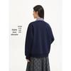 Hotwind Women's Faux Two-Piece Collar Sweatshirt
