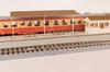 PLUMPMOA HO gauge Street corner accessory series Island local platform Extension set B Paper kit MS080 Diorama supplies 1/80 (roof)