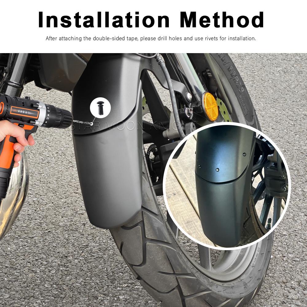 Motorcycle For Honda Front Fender Extender NX400 NX500 2025 2025 NX 400 NX 500 Accessories Mudguard Extension