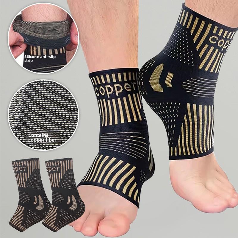 Sports Ankle Protection Copper Fiber Nylon Knitted Ankle Protection Breathable Pressurized Copper Ion  Ankle Protection Ankle and Ankle Protection