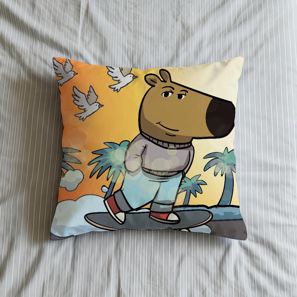 Guy Chill Cushion Cover Internet Soft Case For Meme Sofa Living Room Home Comfortable Office Decor Protective Pillow Covers