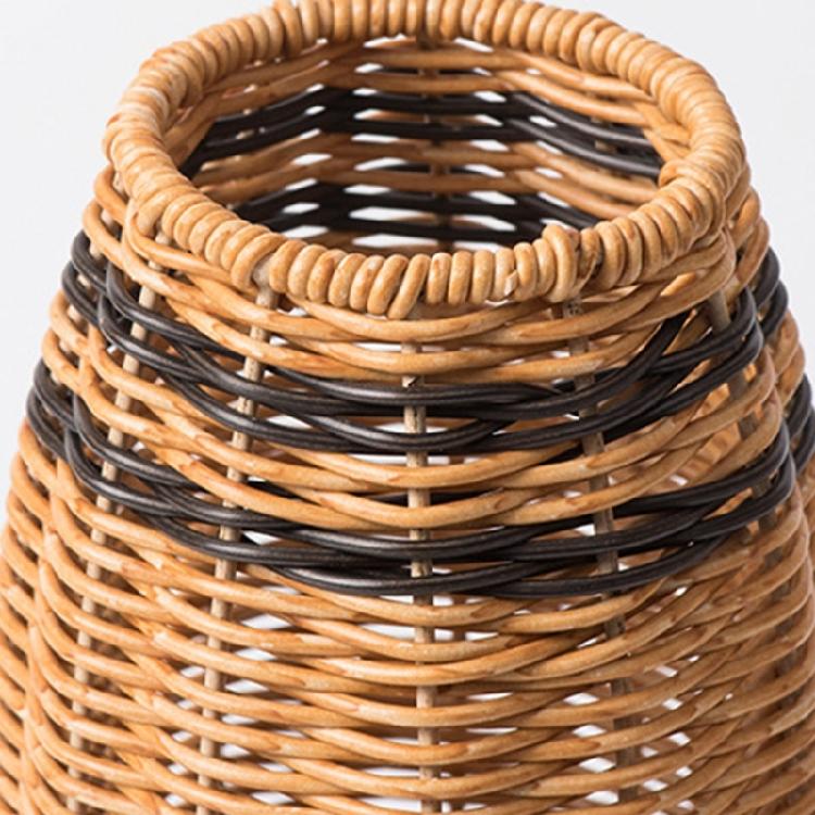 Contemporary Rattan Effect Basket Plant Holder for Wedding and Party Decors, Light Weight Flower Basket