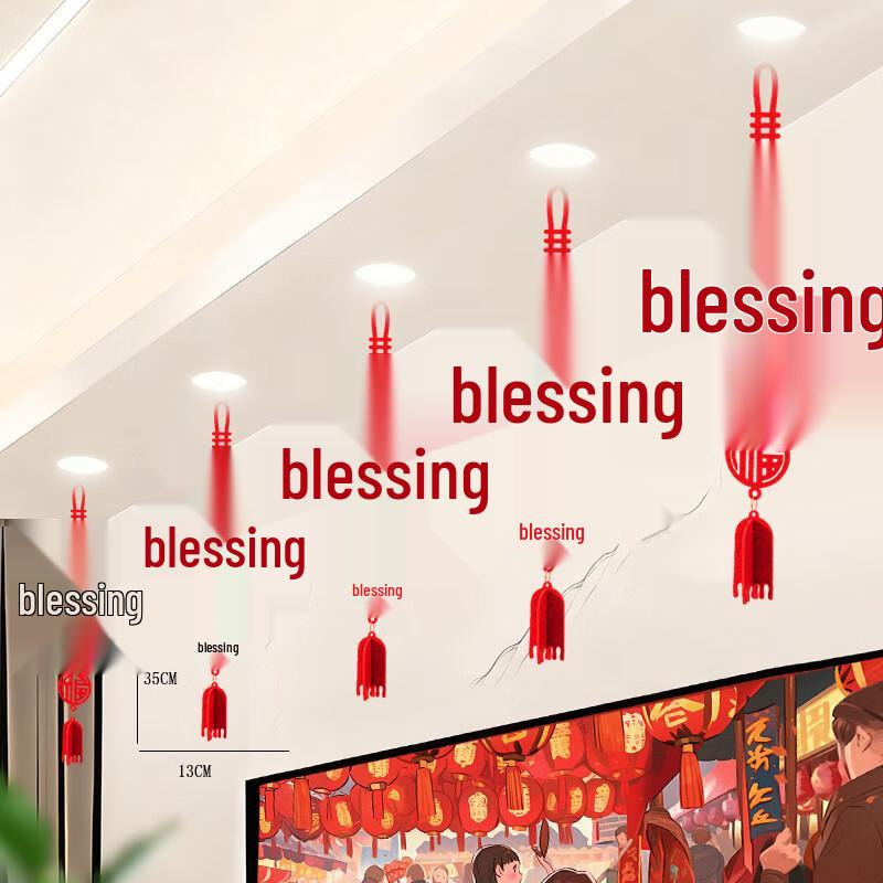 3D Chinese New Year Fu Character Hanging Ornaments