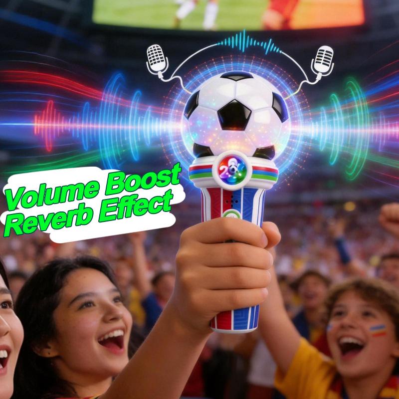 2026 World Cup Toy Microphone, Cheerleading Toy for Kids, USA-Canada-Mexico Socc