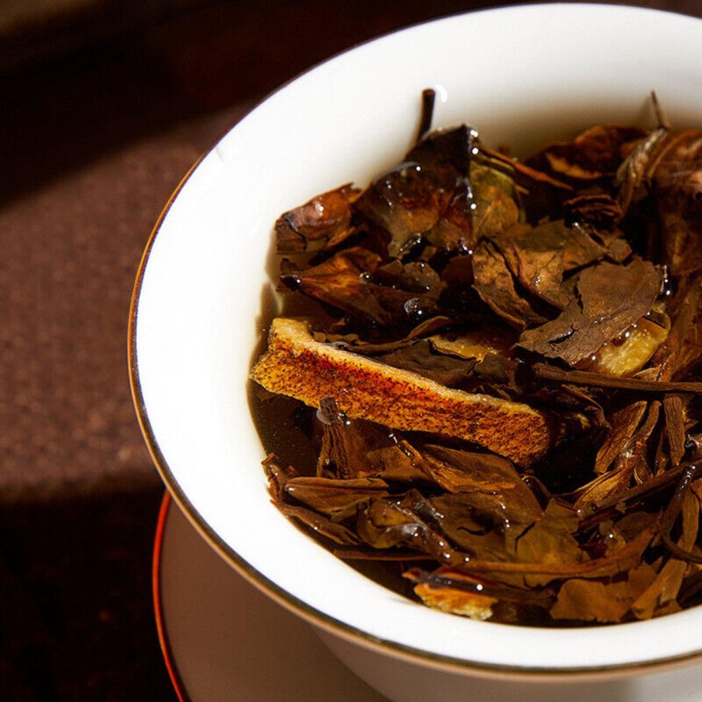 Fuding Old White Tea Chen Pi Shou Mei Small Square Slice Biscuit Tea Cake