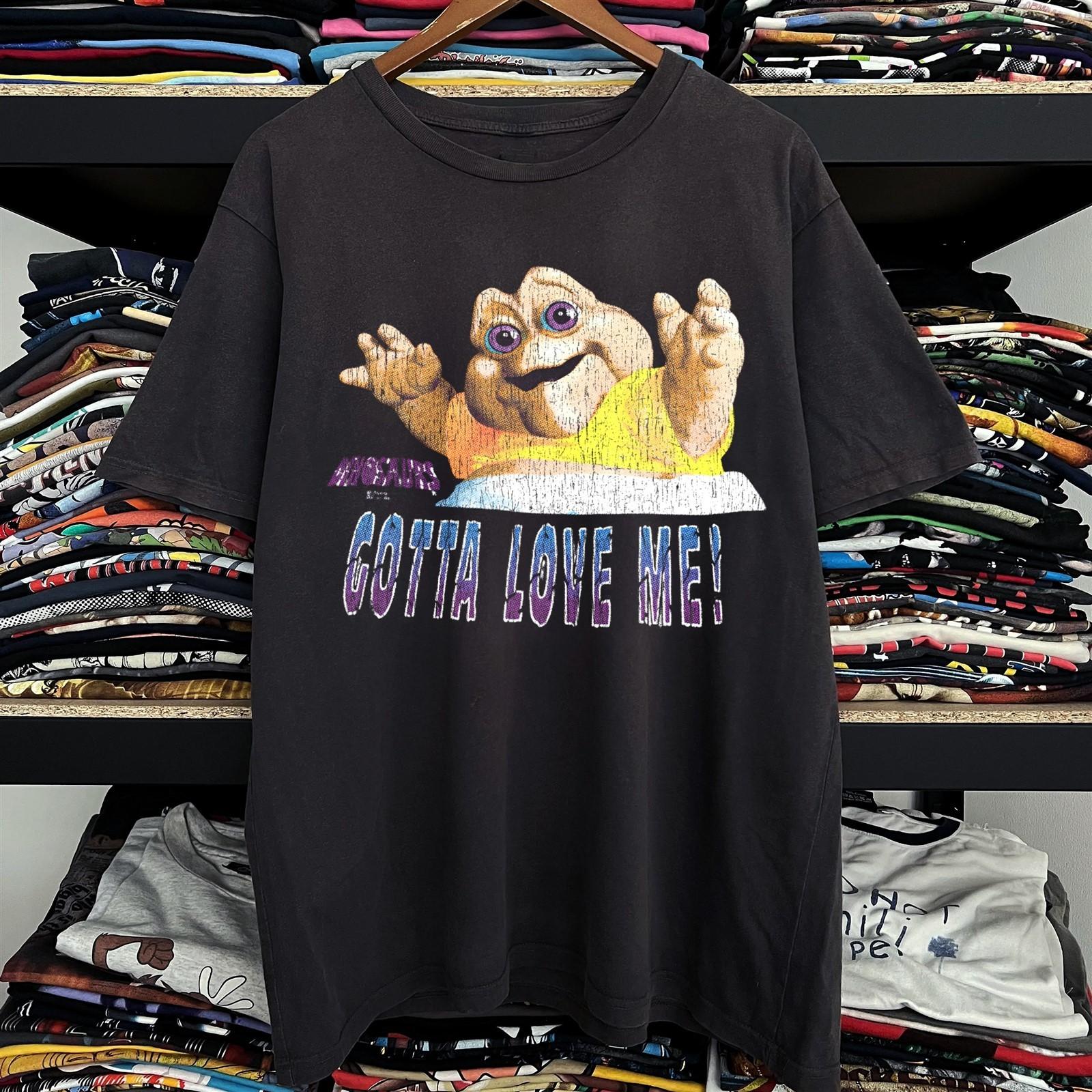 Dinosaurs Gotta Love Me Promo T-Shirt Black XXL S