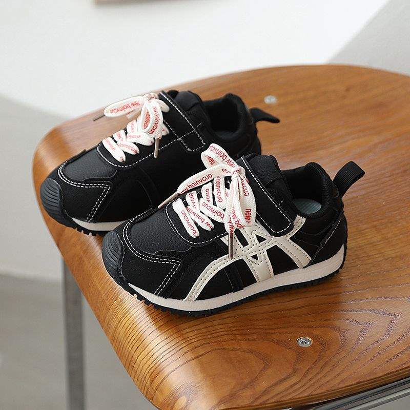 Children's Forrest Gump Shoes 2025 Leather New Spring and Autumn Sports Shoes Boys Versatile Casual Shoes 1-7 Years Old Female Toddler
