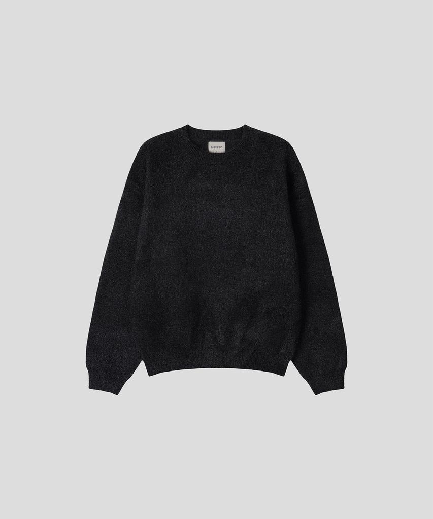 BLACK MOMENT Hairy Soft Knit [Black]