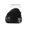 Simple Funny Sad Face Expression Warm Ear for Protection Knitted Hat Personality Outdoor Trend All-match for Men Women