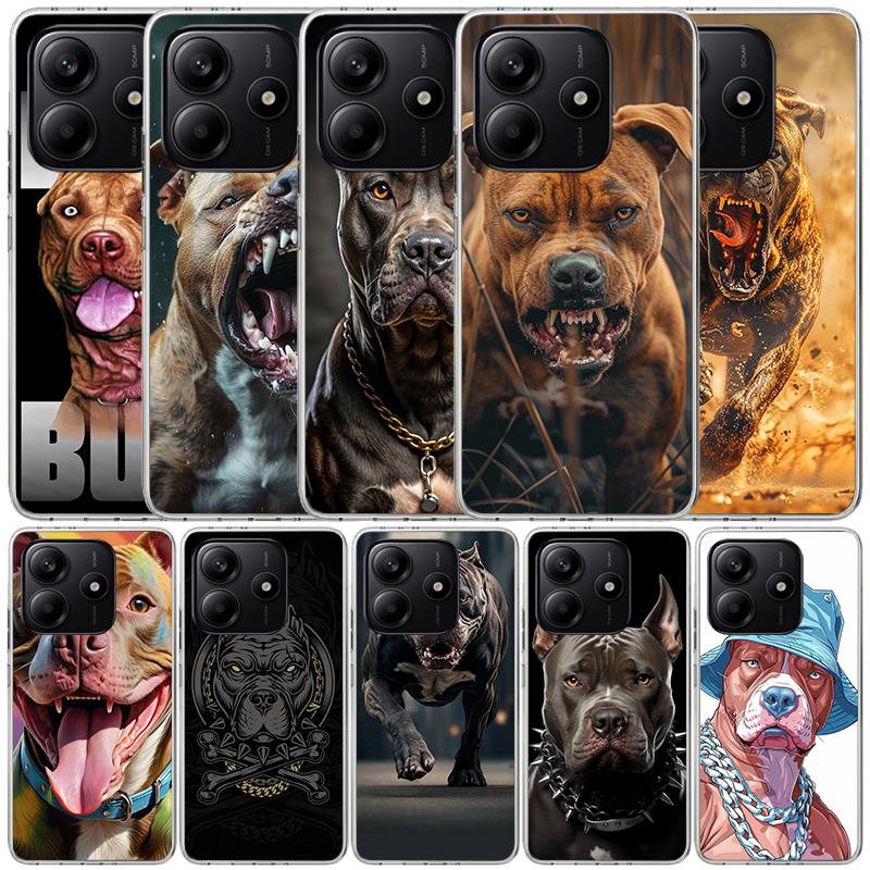 Pit Bull Pet Dog Pitbull Soft Cover for Xiaomi Redmi Note 15 14 13 12 Pro Plus Phone Case 14S 11S 11T 11E 10S 10 4G Pattern Shel