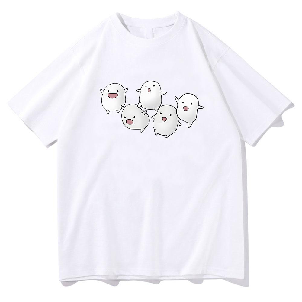 Warawara The Boy and Heron T-shirts Short Sleeve Cotton Girls Tee-shirt Japanese Anime Cartoon Graphic Tshirts Kawaii Print Tees Unisex