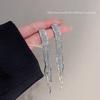 Trendy Long Tassel Bow Earrings: Celebrity-Inspired, Exaggerated Style for Women