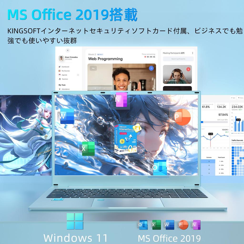 Dobios N95 Laptop with Windows FHD DDR4 16GB Slim Ideal for Working from 1MP Fingerprint Japanese Pad 512GB Office, 11, 15.6-inch Memory, RAM, Design,