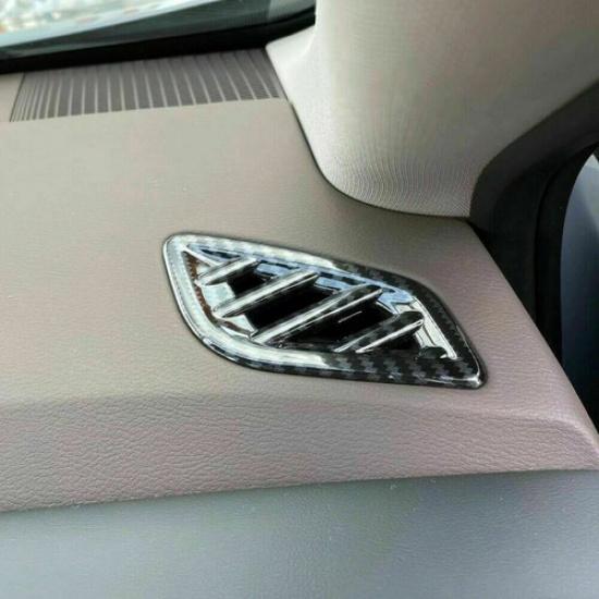 For Nissan Rogue 2021-2024 Carbon Fiber Dashboard Air Outlet Vent Cover Trim