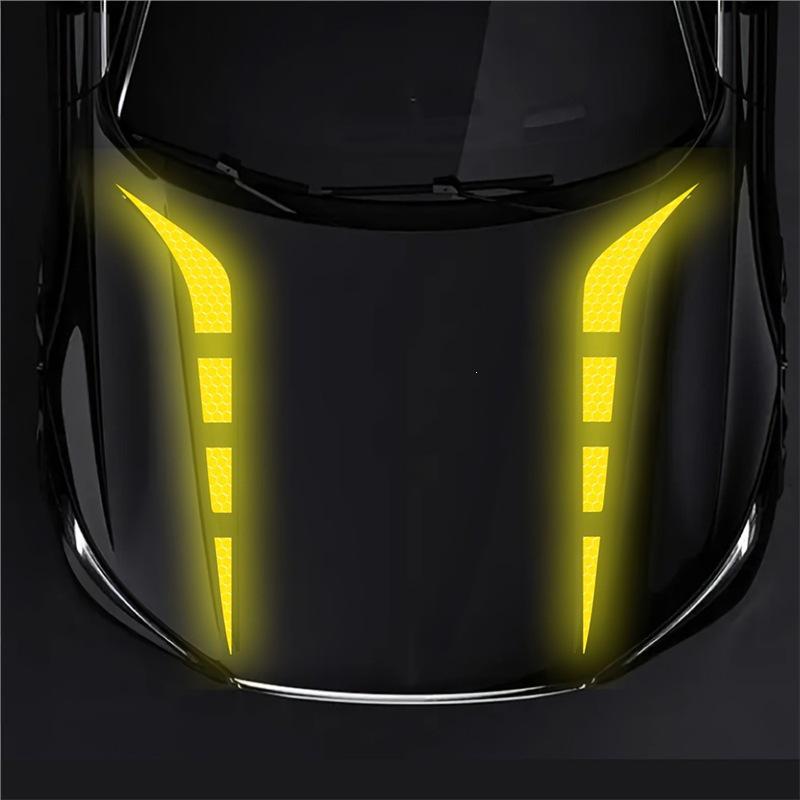 Reflective Car Hood Decoration Stickers (1 Pair)