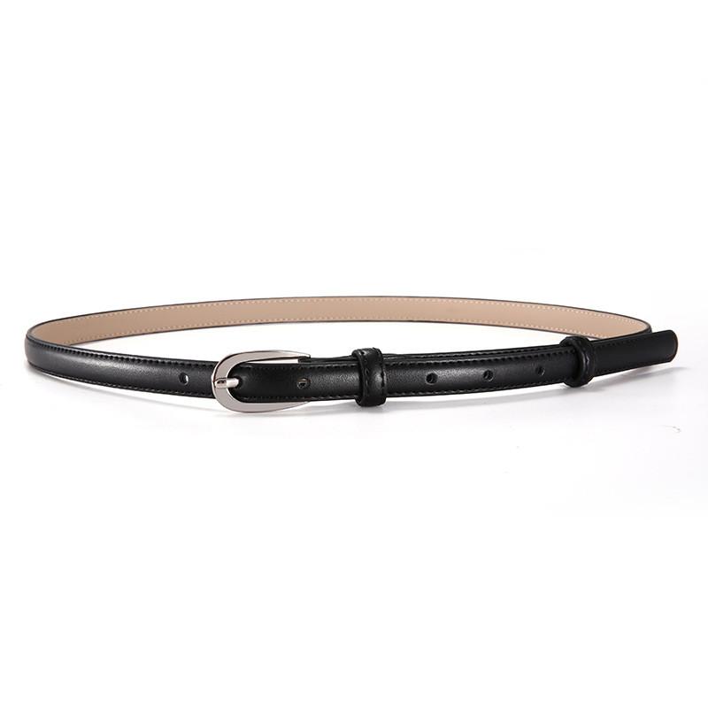 Korean Style Womens Leather Belt With Metal Buckle For Casual Office Fashion
