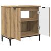 Bathroom Furniture Set 2 pcs Artisan Oak Plywood and Metal