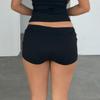 American Street Punk Rhinestone Low-Waist Cropped Shorts - Sexy Casual Summer Wear for Women