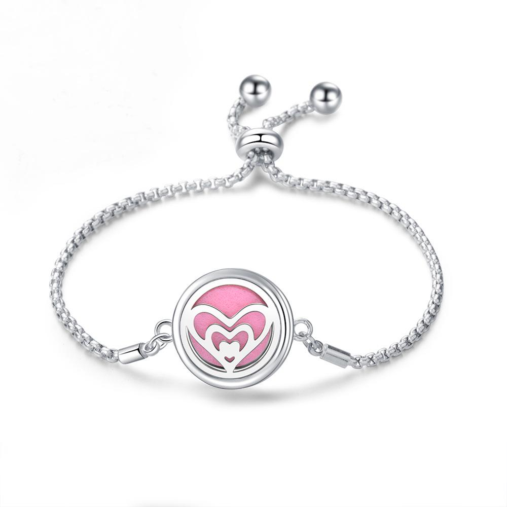 Edelstahl Lebensbaum Aromatherapie Armband - Verstellbar, Öffnungsbares Magnetdesign für ätherische Öle