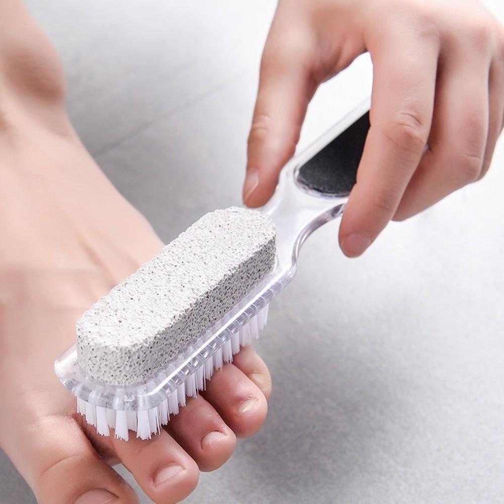 Smooth Feet 4 in 1 Foot Brush Multifunctional Foot Care Scrubber Foot Pumice Stone Cleaning Dust