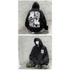 Men's Oversized Graphic Hoodie Hip Hop Style Long Sleeve Pullover Sweatshirt