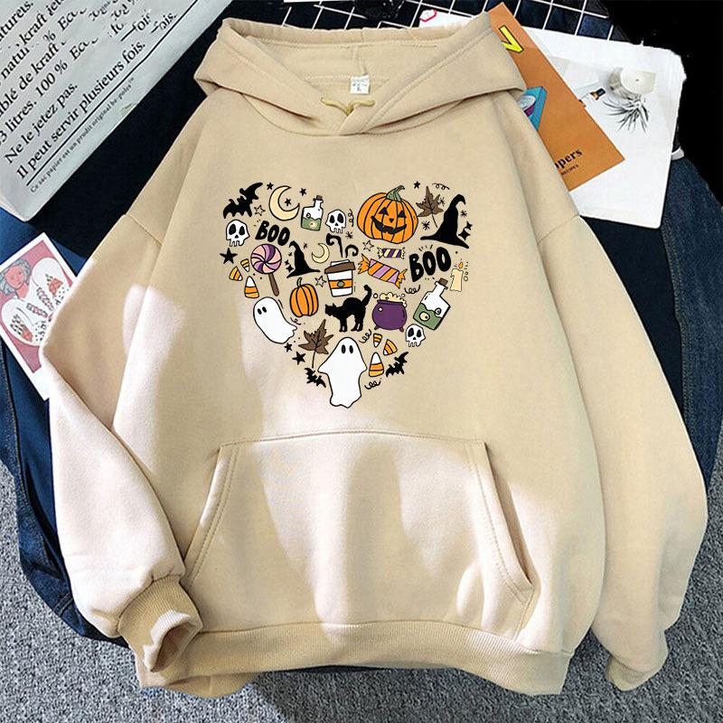 Halloween O-neck Hoodie Unisex Fashion