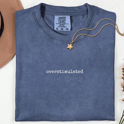 Overstimulated Shirt, Neurodivergent Comfort Tee, Sensory Overload Shirt, Funny Anxiety Shirt, Introvert Gift, Birthday Gift for Friend