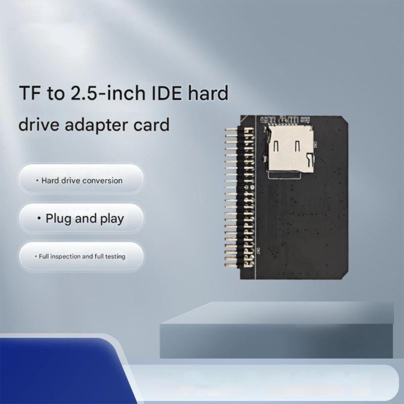 2.5in" IDE To TF Secure Digital Card Convert Adapter Featuring Fast Speed Data Transfer Via DMA Mode