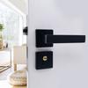 Practical Matte Black Dummy Door Handle Set 2 Pack Easy Installion Designs Accessory for Contemporary Interior Door