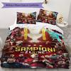 AC Sparta Praha Muster Bettwäsche Steppset Bettbezug Kissenbezug Heimdekoration Geburtstagsgeschenk (1 Bettbezug + 2 Kissenbezüge (ohne Füllung))